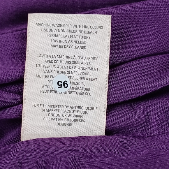 Anthropologie Maeve Women Beloved Floral Dress Size S Feminine Stretch Tie Front - Picture 11 of 16